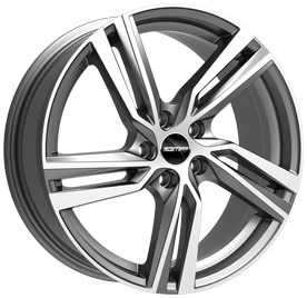 GMP WHEELS ARCAN ANTRACIET GEPOLIJST 8008018024003